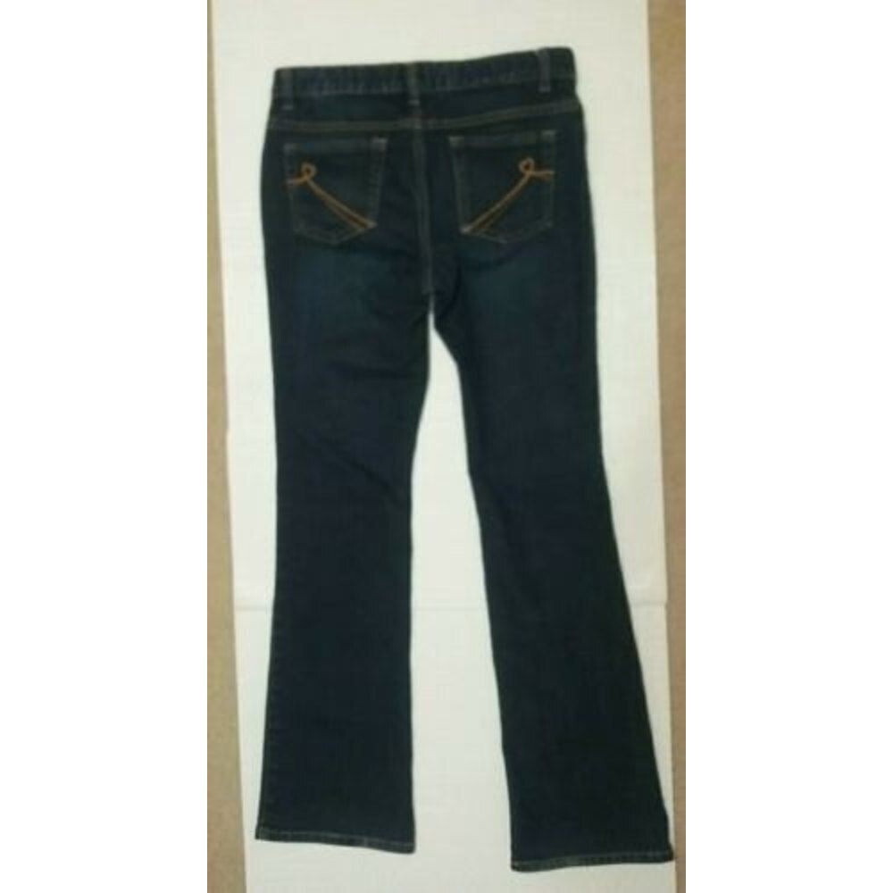 The Children's Place Dark Blue Denim Jeans with Yellow Stitching - Picture 5 of 9